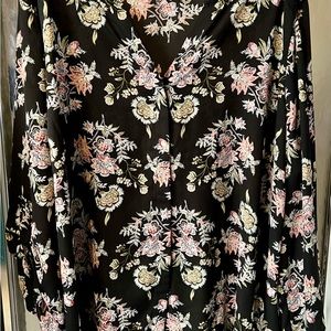 Terra & Sky Women's Button Down Chiffon Blouse